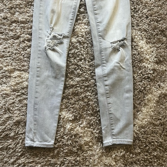 AE Ne(x)t Level Ripped High-Waisted Jegging in Charcoal Ash size 0 EUC - Picture 4 of 8